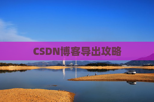 CSDN博客导出攻略